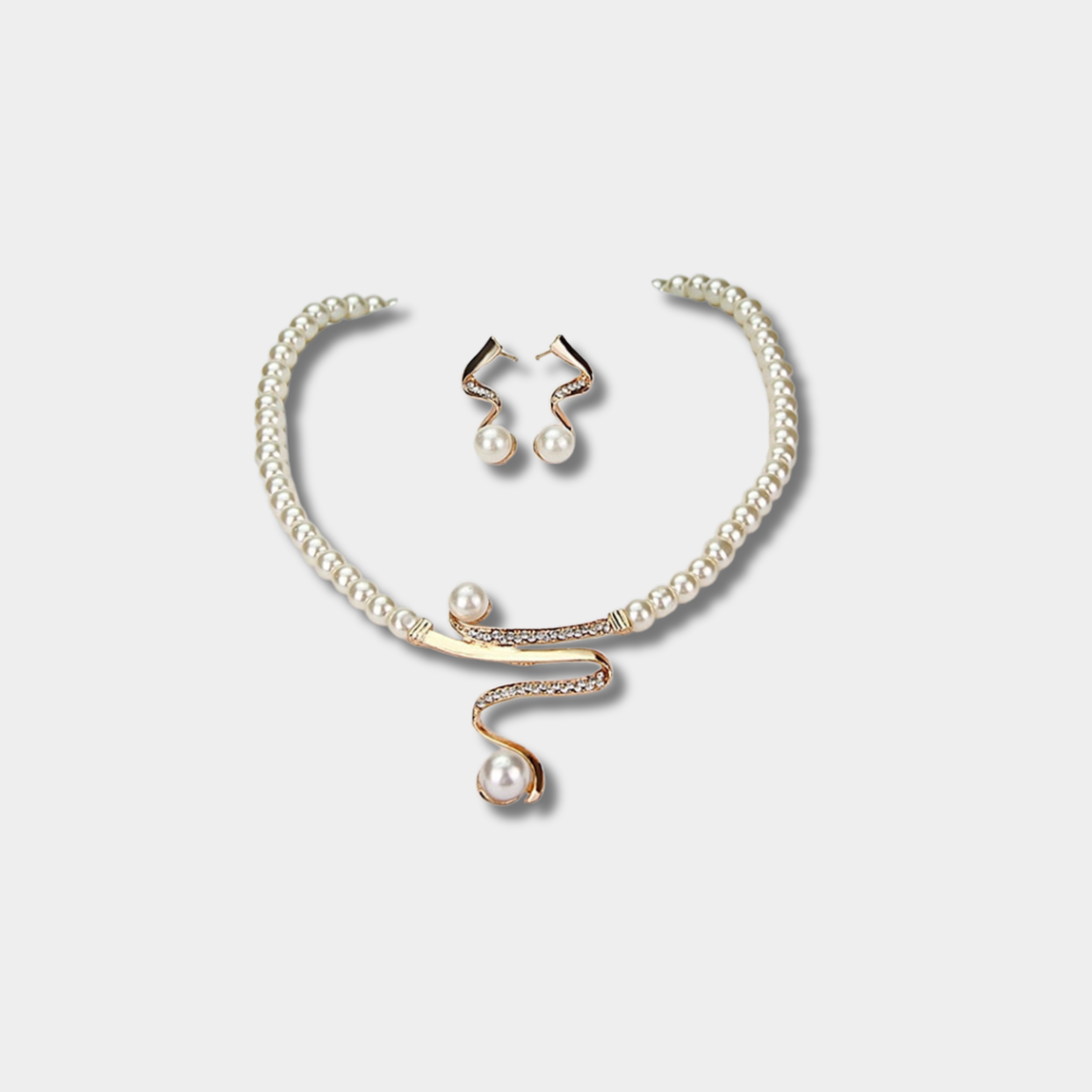 Susanna - Set ogrlice i naušnica od prirodnih bisera